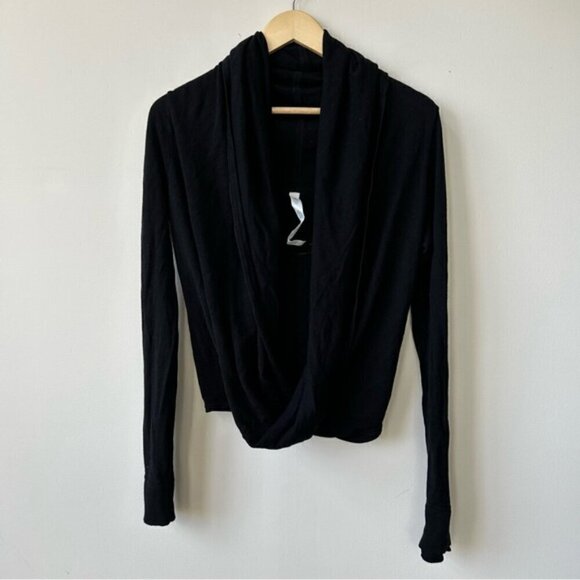 Lululemon Iconic Sweater Wrap Black Size 6 - Picture 6 of 7